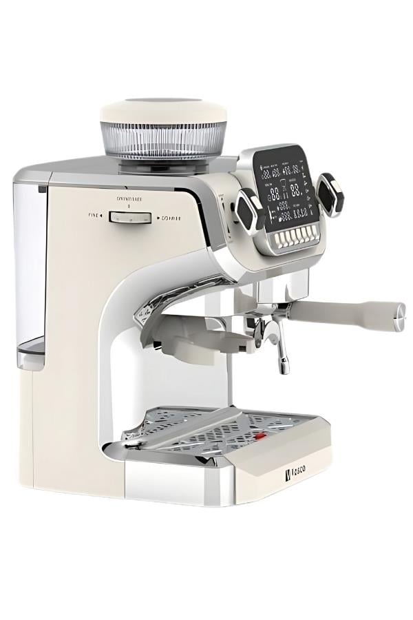 Vosco Tek Kazanlı Öğütücü ve Espresso 2 LT (Beyaz)