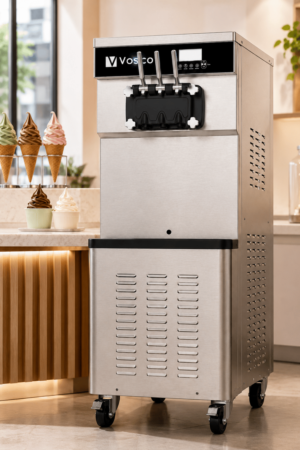 Vosco VDF-7239 Üç Kollu Soft Dondurma Makinesi