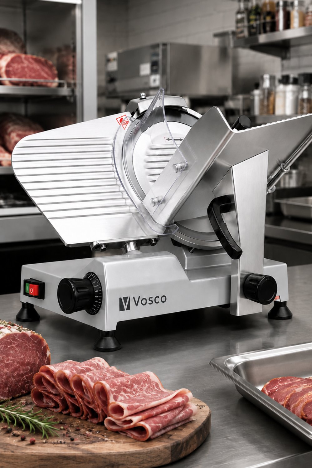Vosco Yarı Otomatik Et Dilimleme Makinesi - 300 mm Profesyonel Dilimleme Makinesi