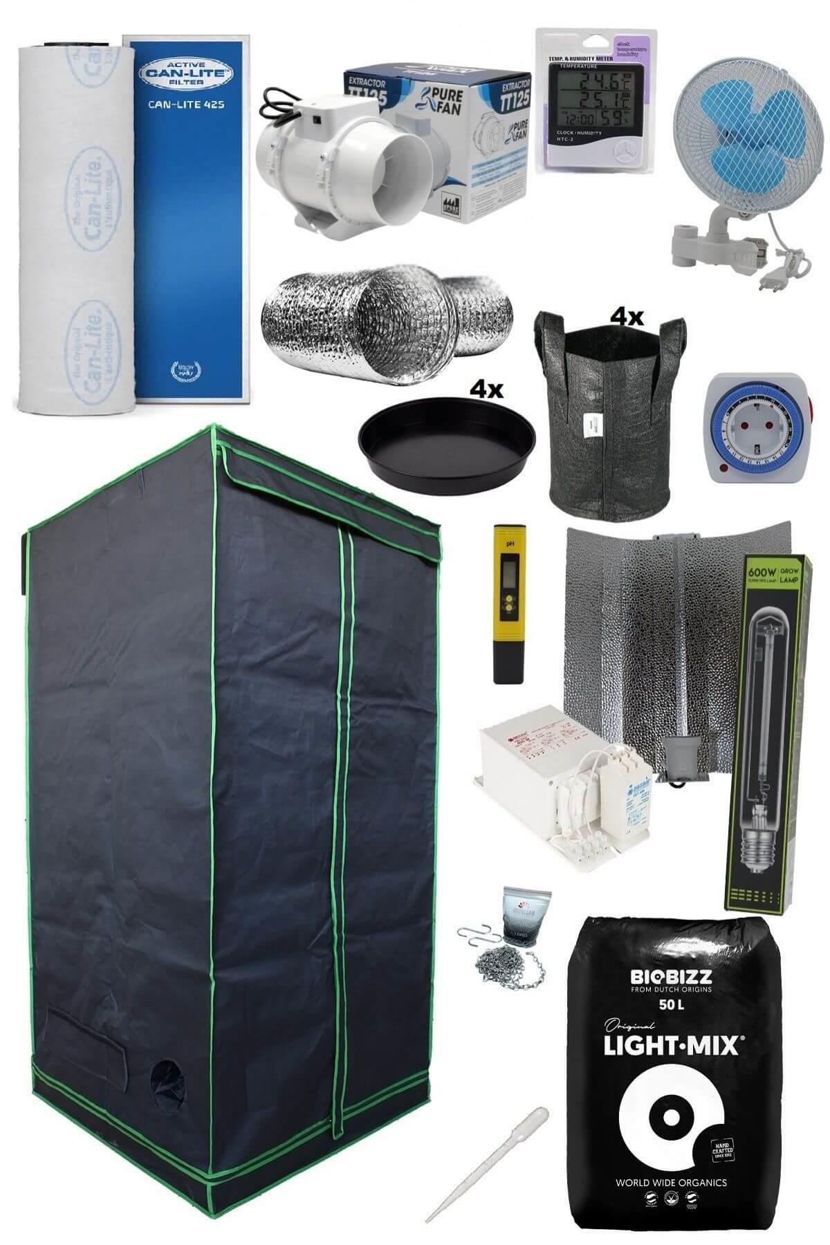 120x120x200 Bitki Yetiştirme Kabin Seti Hid