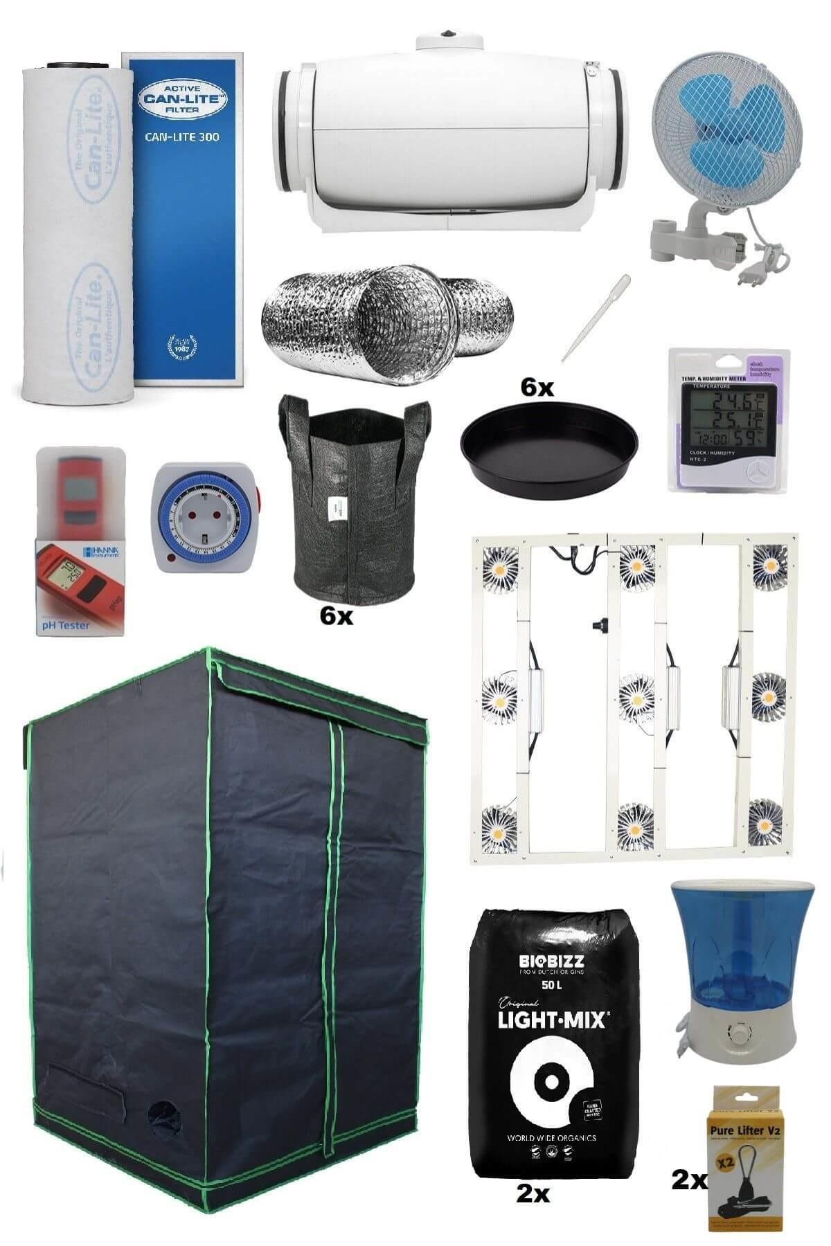 120x120x200 Bitki Yetiştirme Kabin Seti Pro