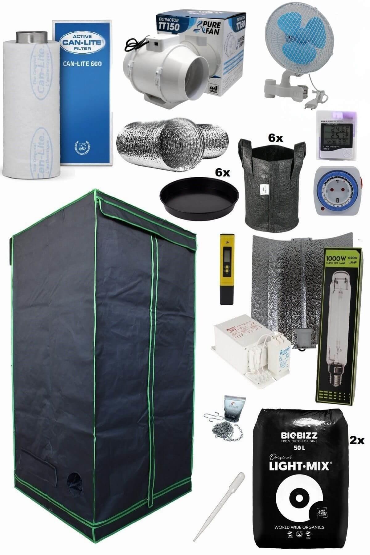 140x140x200 Bitki Yetiştirme Kabin Seti Hid