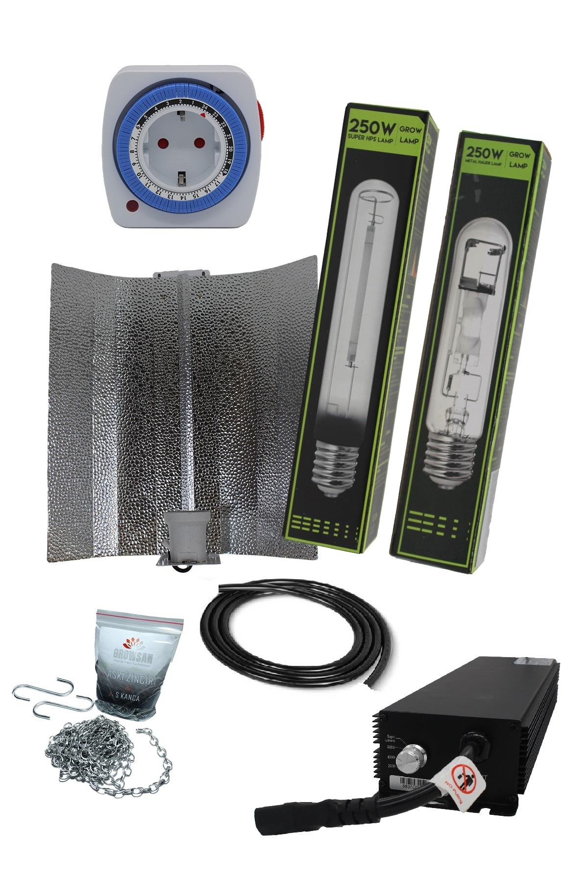250W Elektronik Balastlı Shp/Hps & Mh Set
