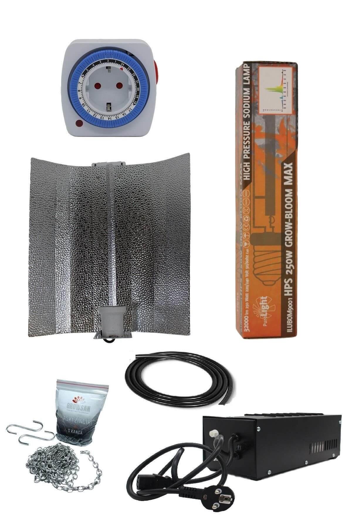 250W Manyetik Kompakt Balastlı Grow Bloom Max Set