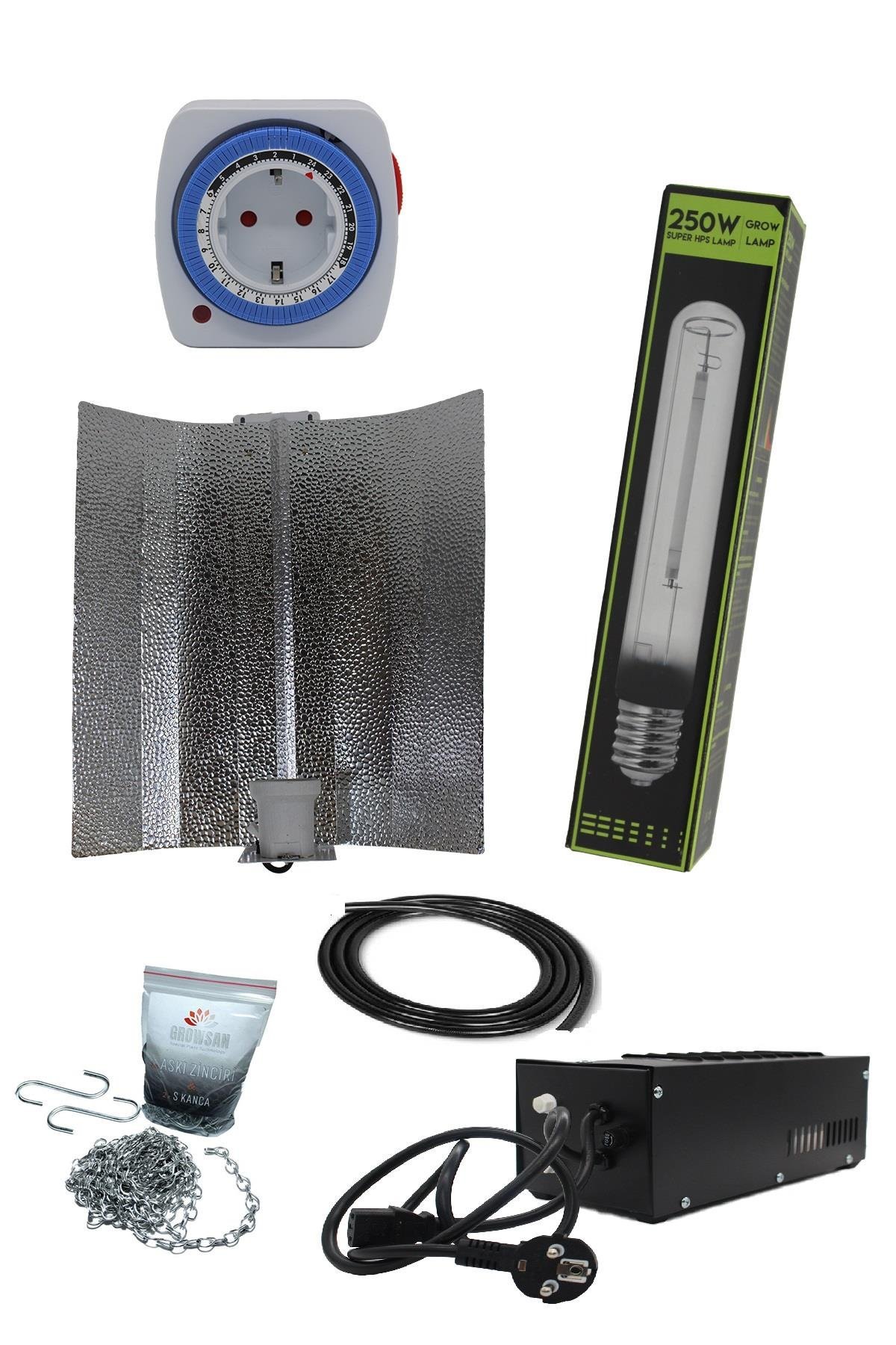 250W Manyetik Kompakt Balastlı Shp/Hps Set