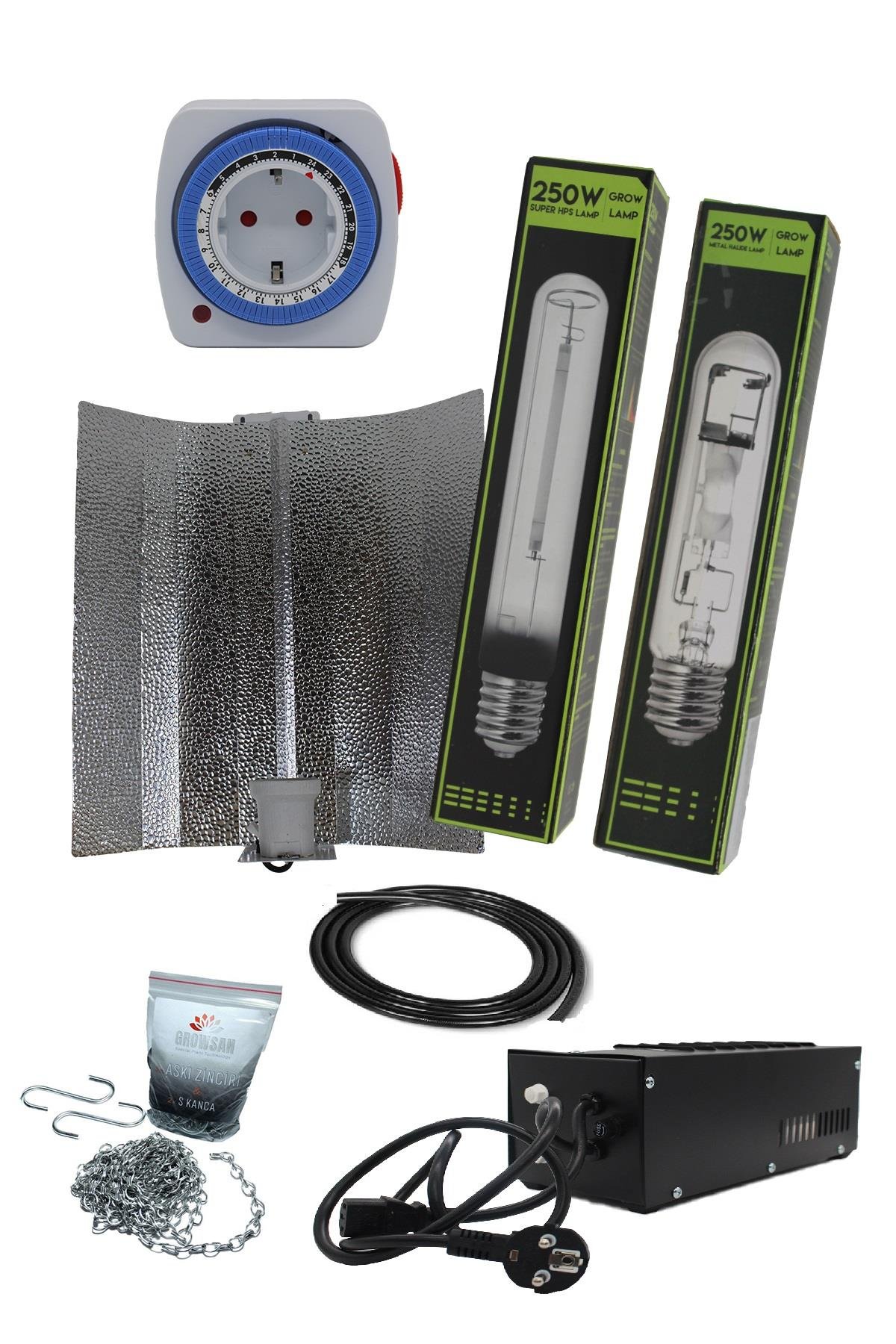 250W Manyetik Kompakt Balastlı Shp/Hps & Mh Set