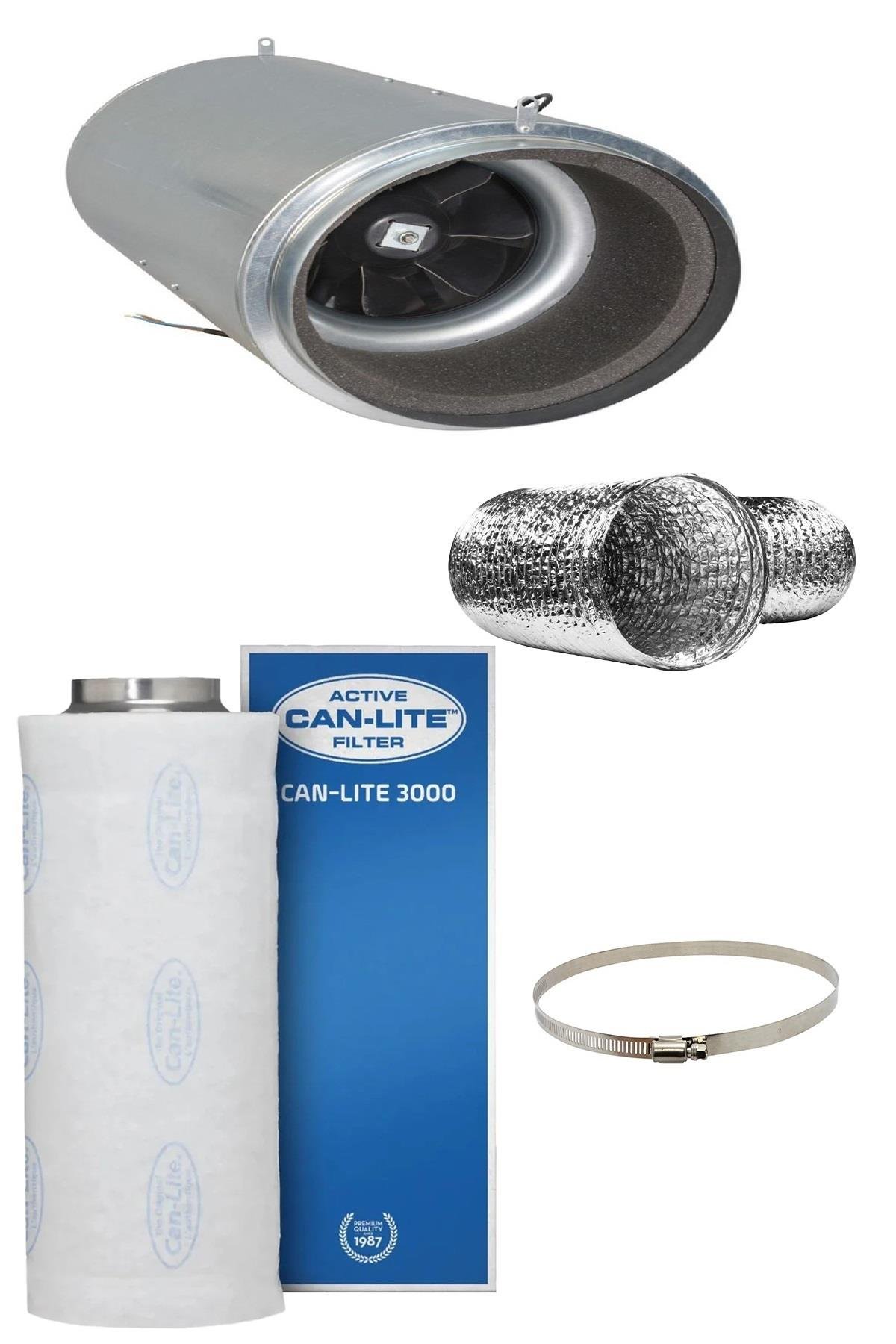 3300 m3 Can Lite Karbon Filtre Fan Seti