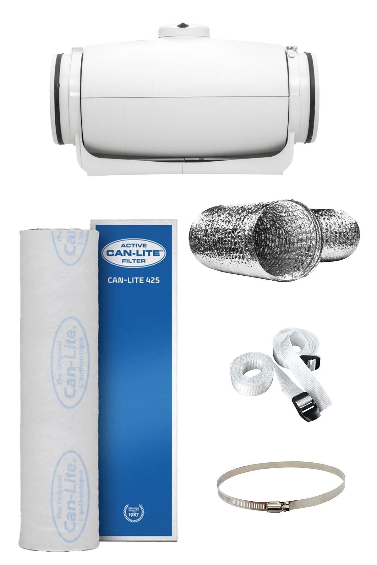 467 m3 Can Lite Karbon Filtre Sessiz Fan Seti