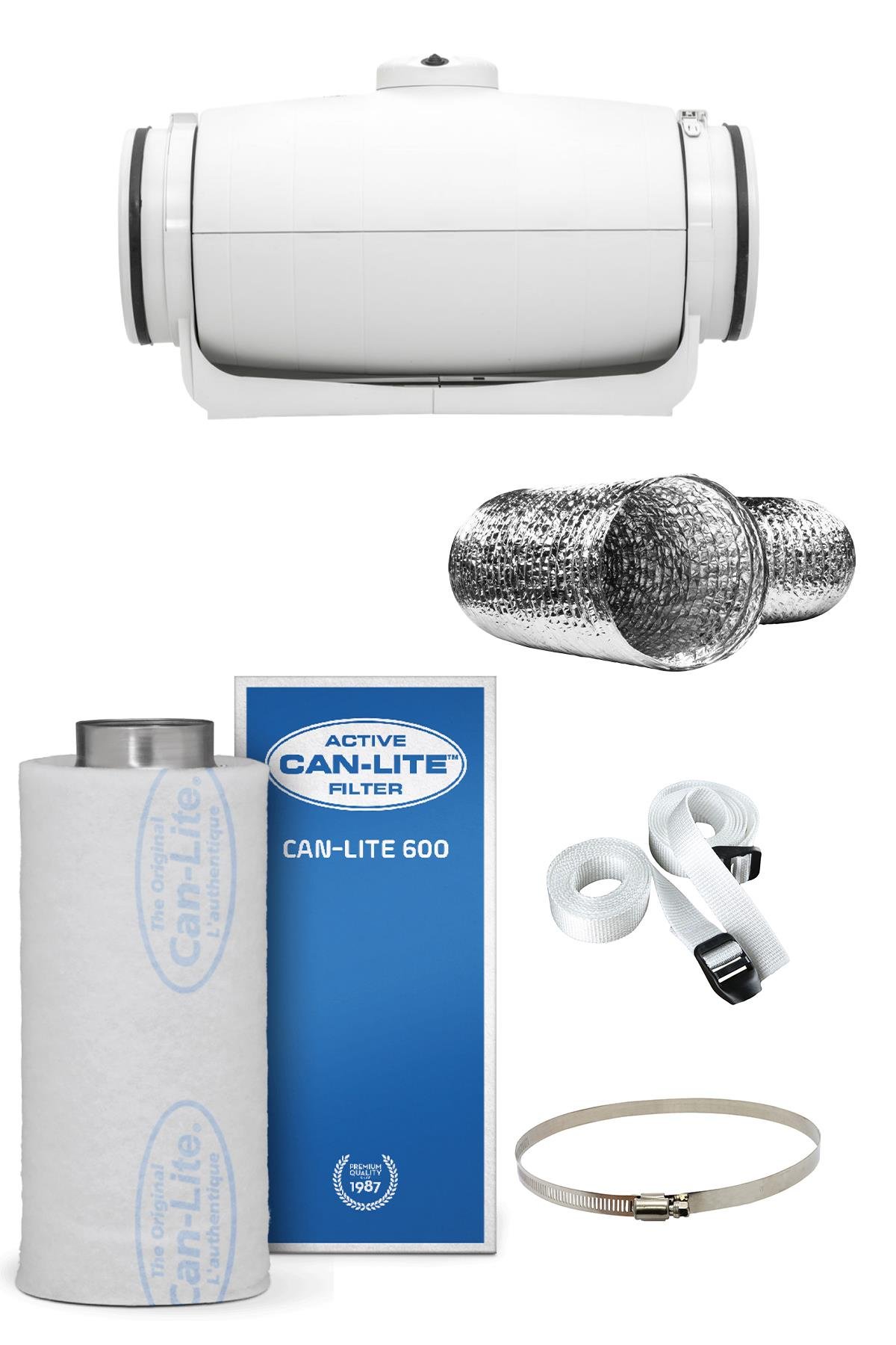 660 m3 Can Lite Karbon Filtre Sessiz Fan Seti