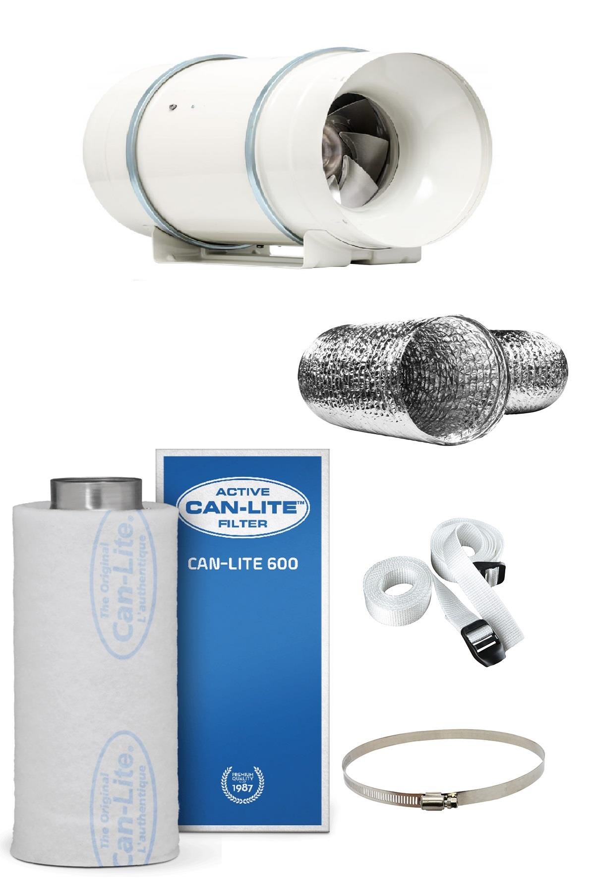 660 m3 Can Lite Karbon Filtre Td Fan Seti