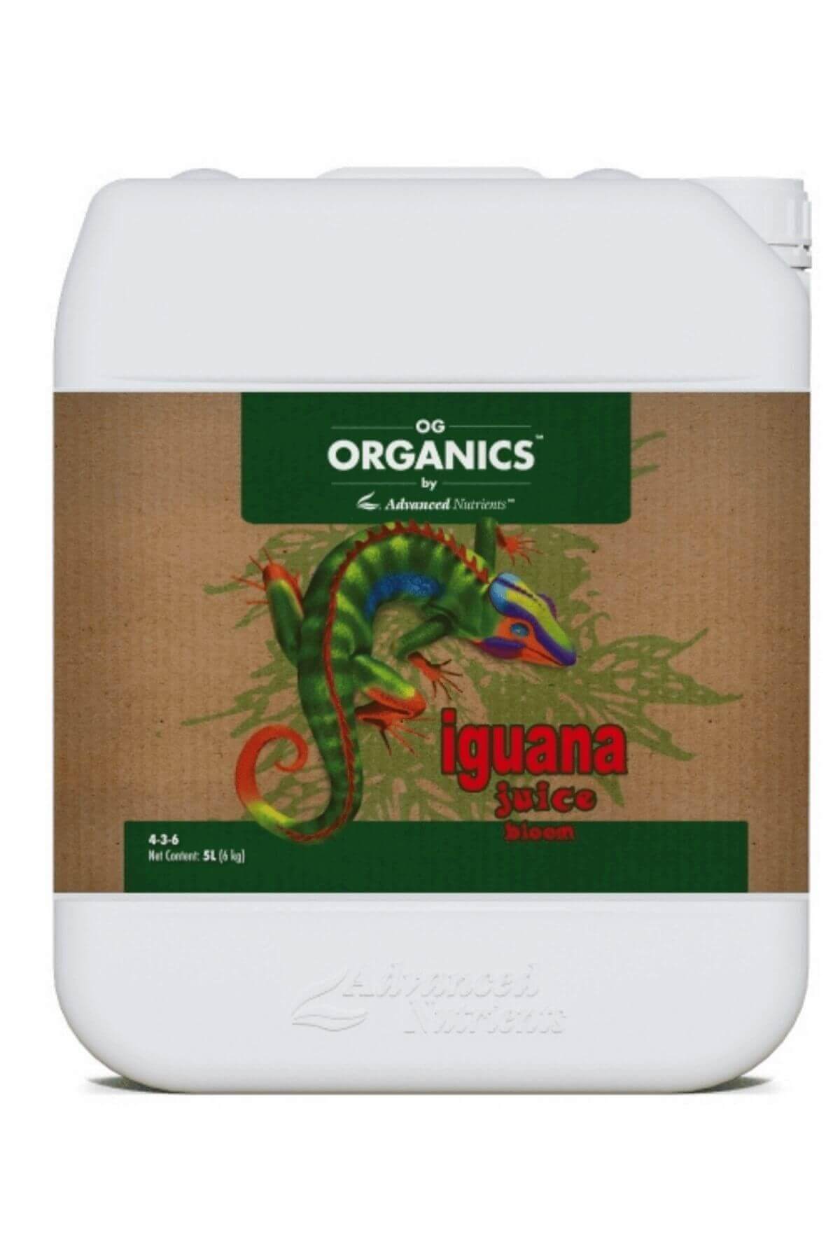 Advanced Nutrients OG Organics iguana Juice Bloom 5 Litre Bitki Besini