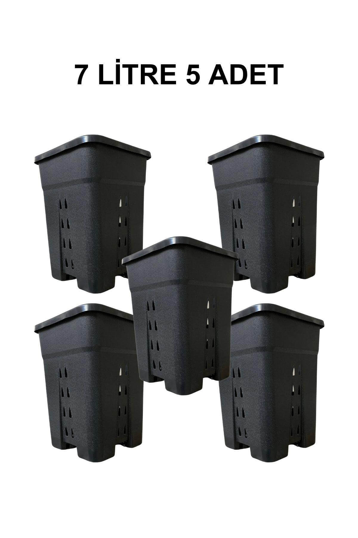 Grow Wizard Delikli Kare Air Pot Saksı 7 Litre 5 Adet