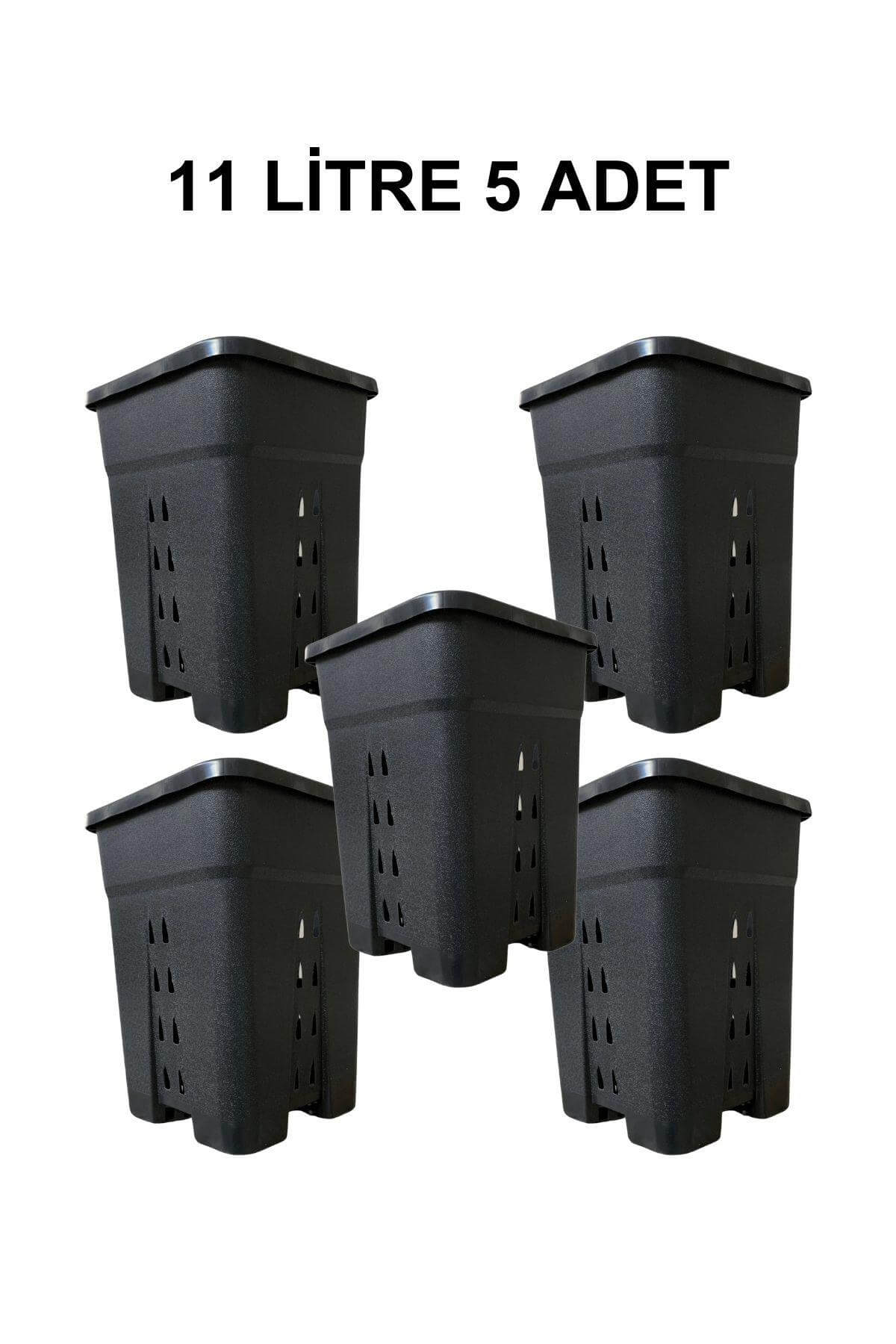 Grow Wizard Delikli Kare Air Pot Saksı 11 Litre 5 Adet