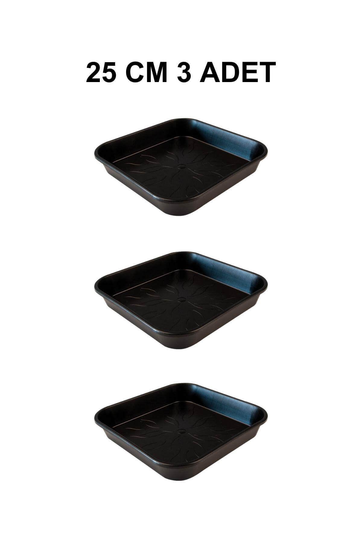 Grow Wizard Kare Saksı Altlığı 25 cm 3 Adet