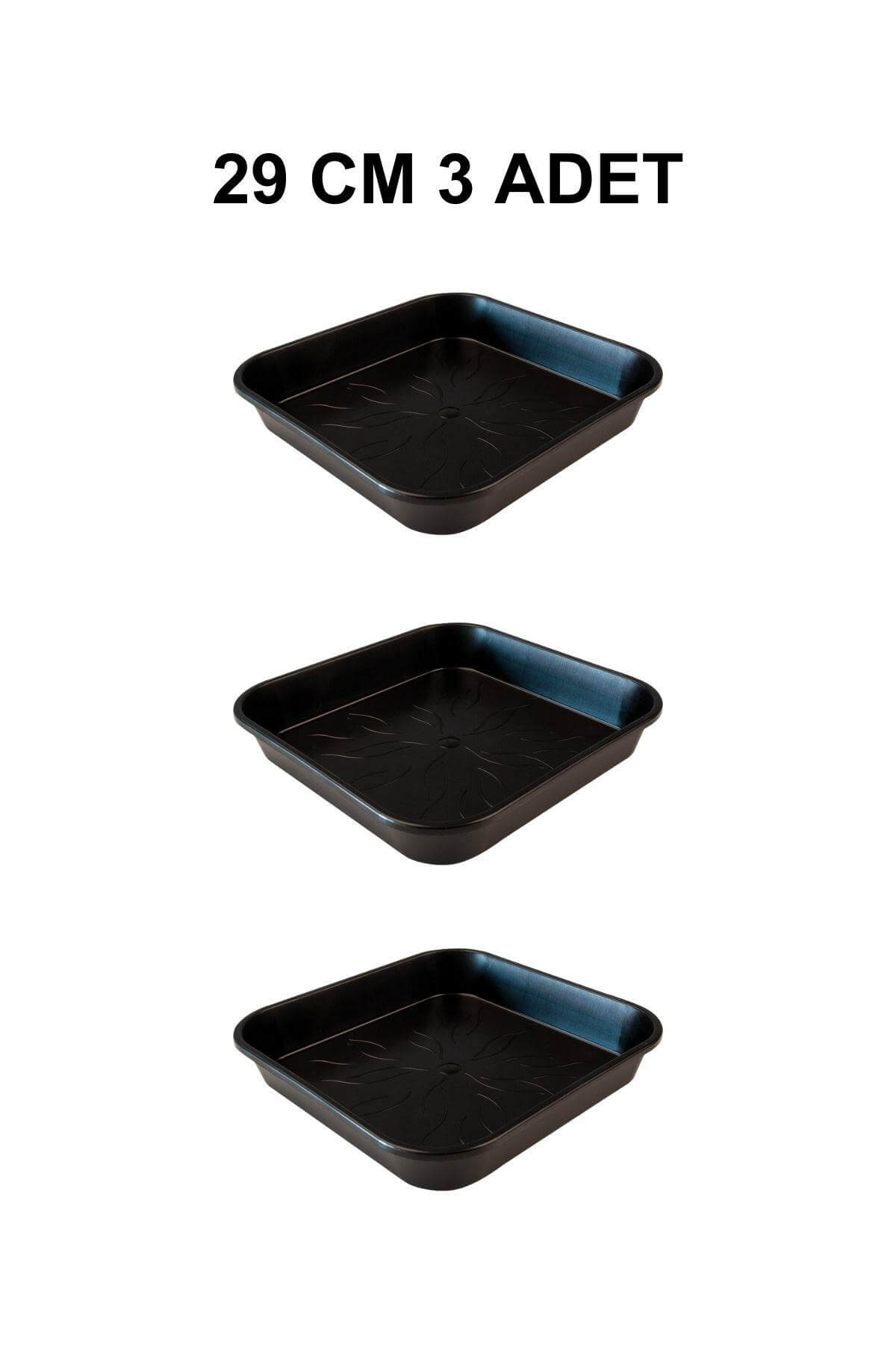 Grow Wizard Kare Saksı Altlığı 29 cm 3 Adet