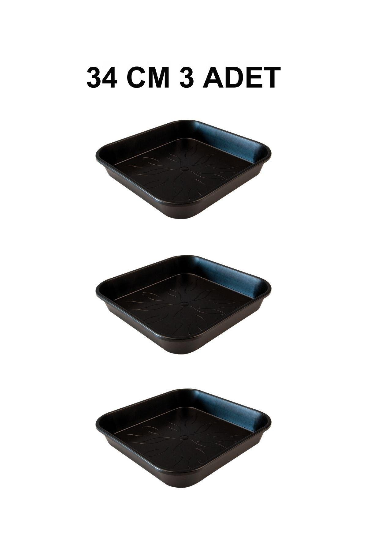 Grow Wizard Kare Saksı Altlığı 34 cm 3 Adet
