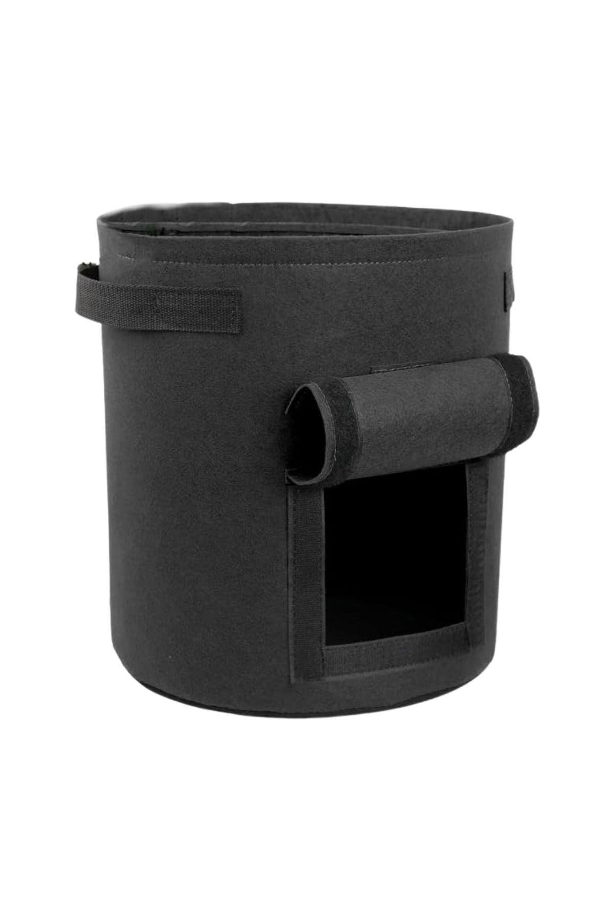 Grow Wizard Pencereli Kumaş Saksı Pot 15 Litre