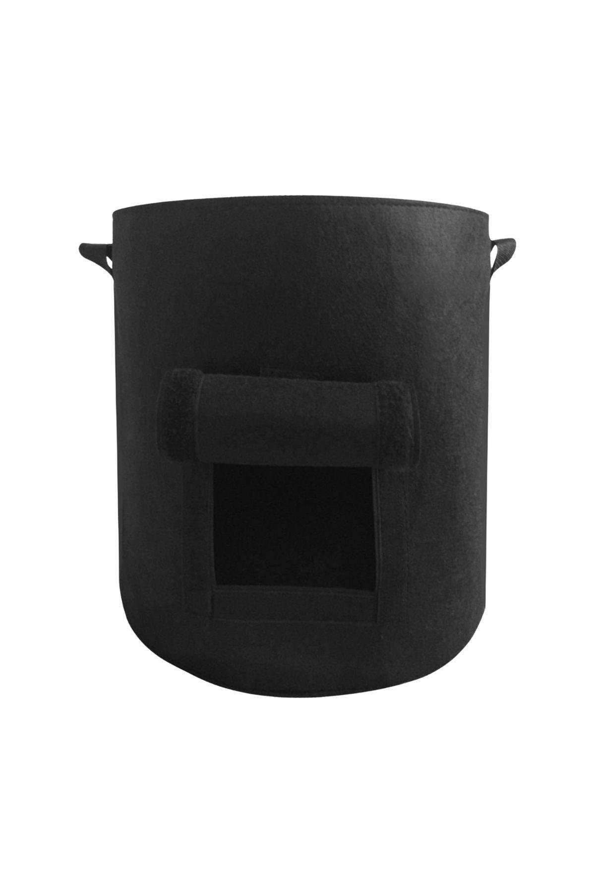 Grow Wizard Pencereli Kumaş Saksı Pot 15 Litre