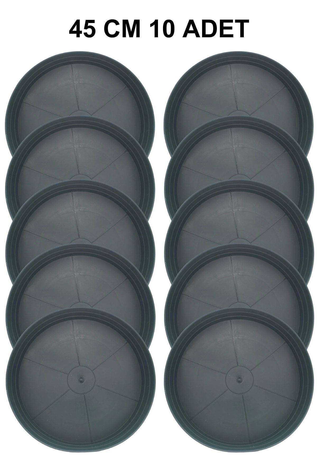Grow Wizard Yuvarlak Yeşil Saksı Altlığı 45 cm 10 Adet