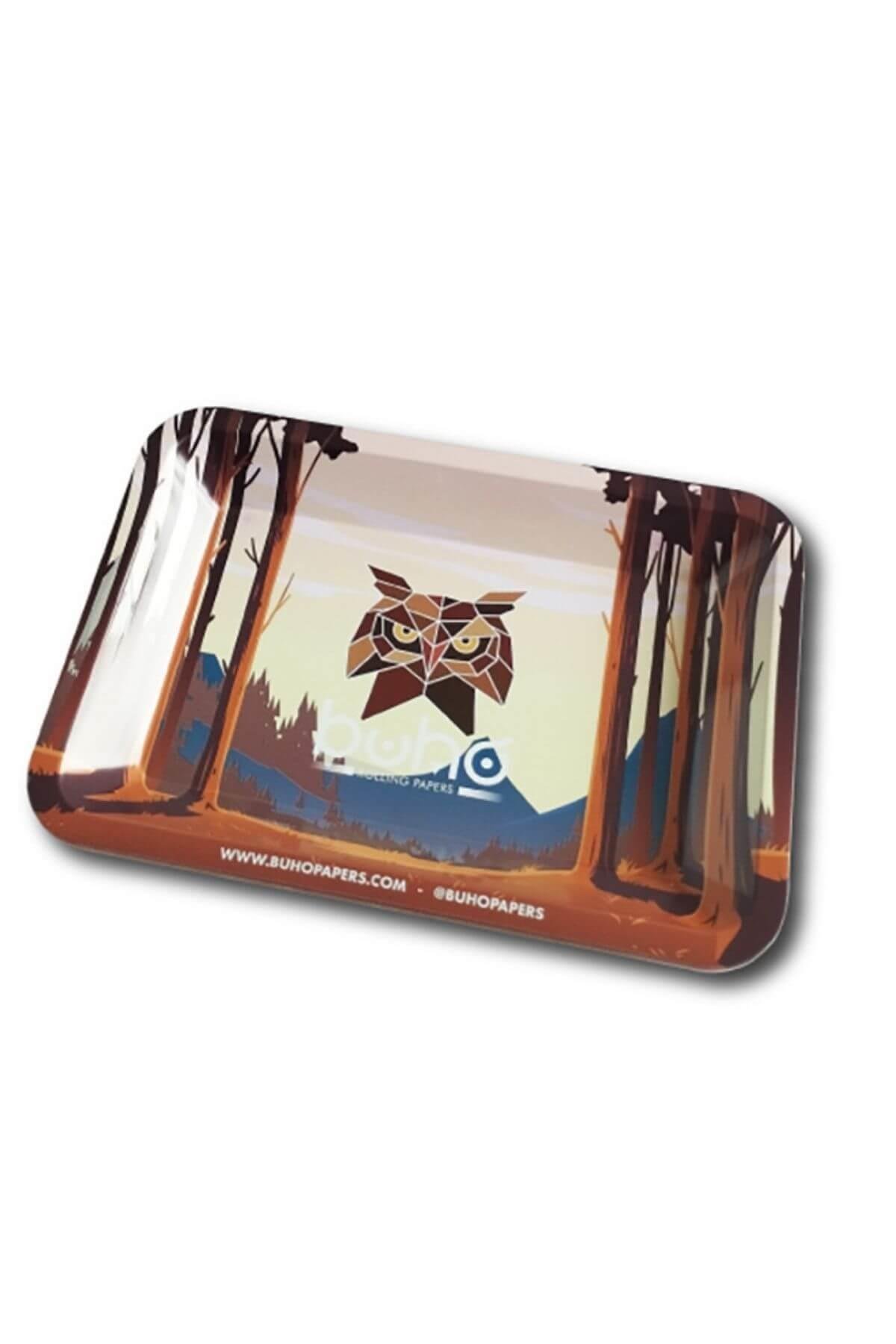 Küçük Metal Tepsi Buho Orman