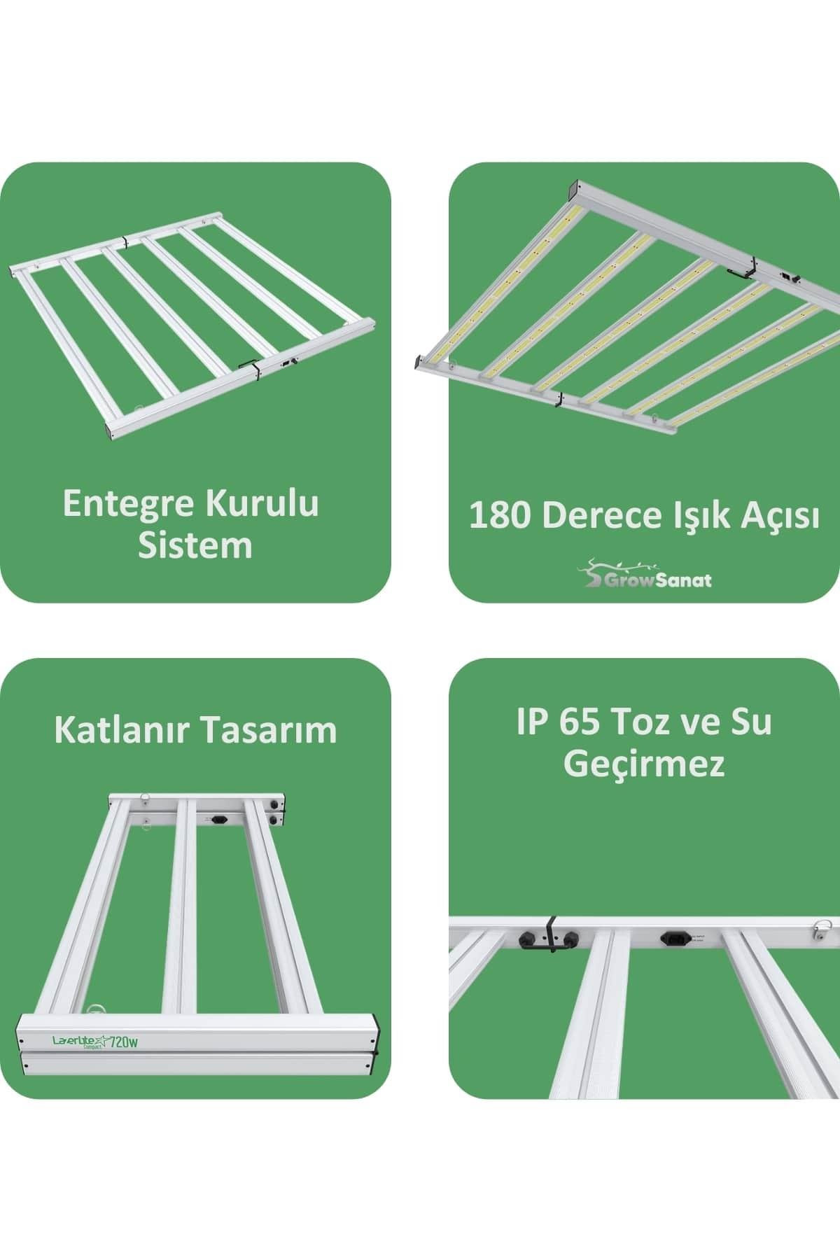 Lazerlite Compact 720W Samsung Full Spectrum Led Bitki Yetiştirme Lambası