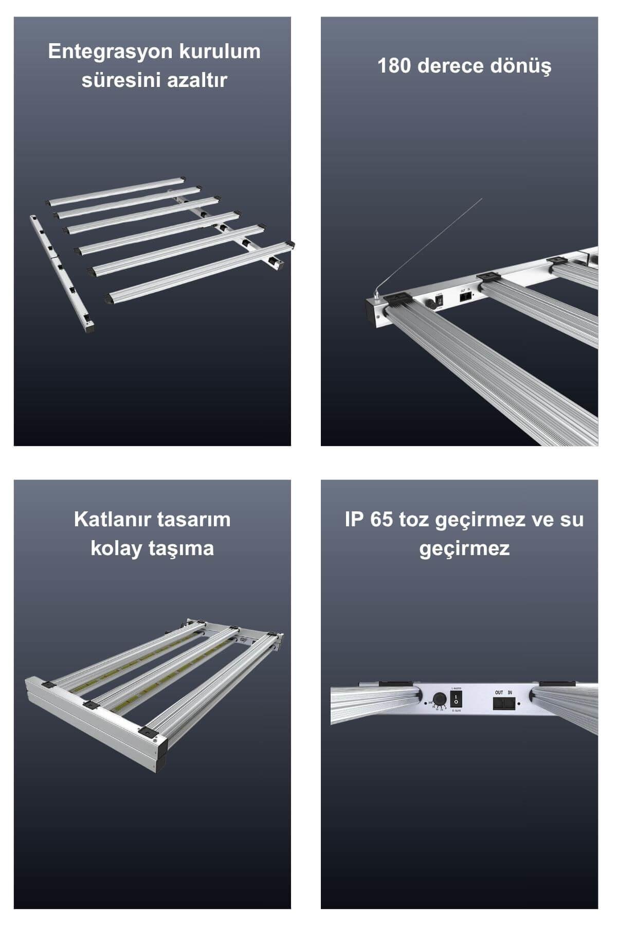 Lazerlite Pro 720W Full Spectrum Bitki Yetiştirme Led Lambası