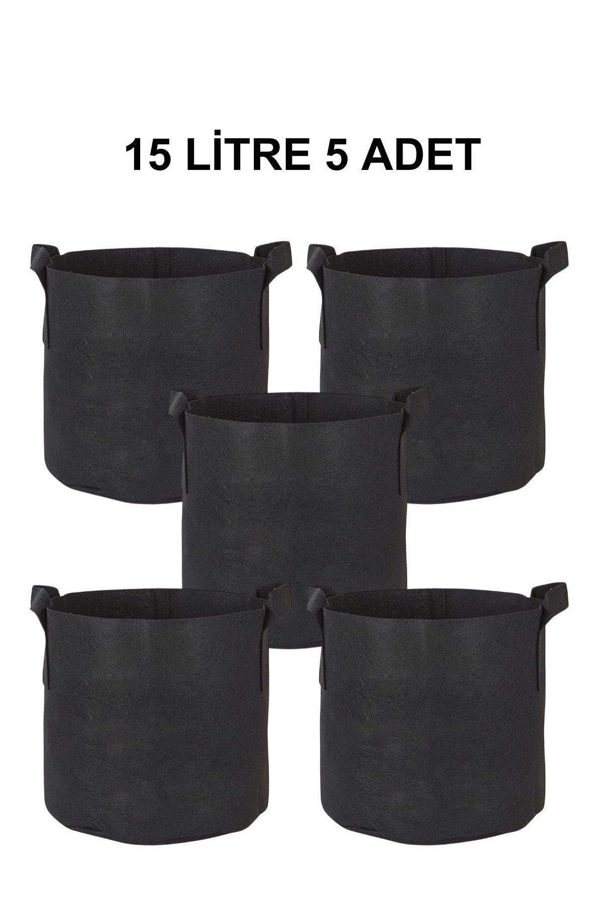 SeraPot Kumaş Saksı 15 Litre 5 Adet
