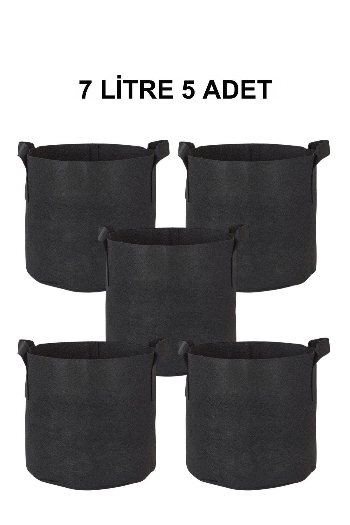 SeraPot Kumaş Saksı 7 Litre 5 Adet