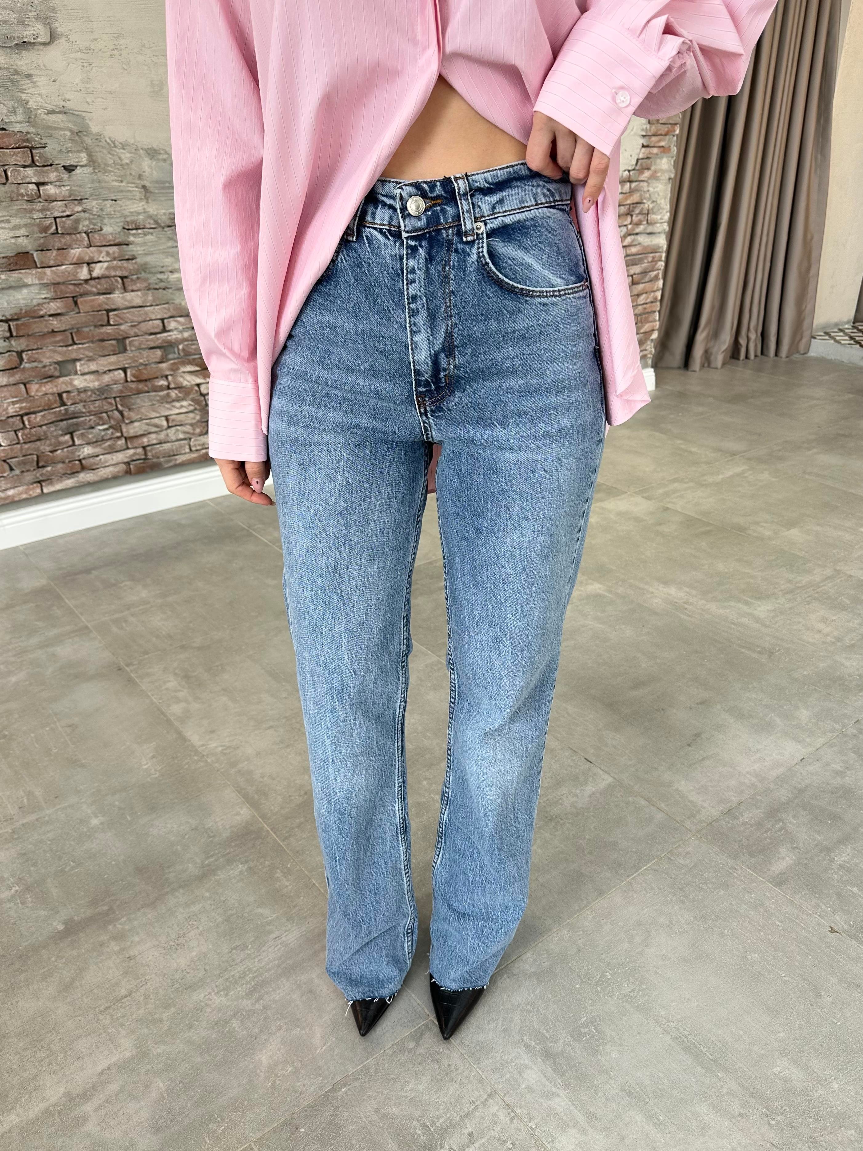 KESİK PAÇA MAVİ STRAİGHT  JEAN