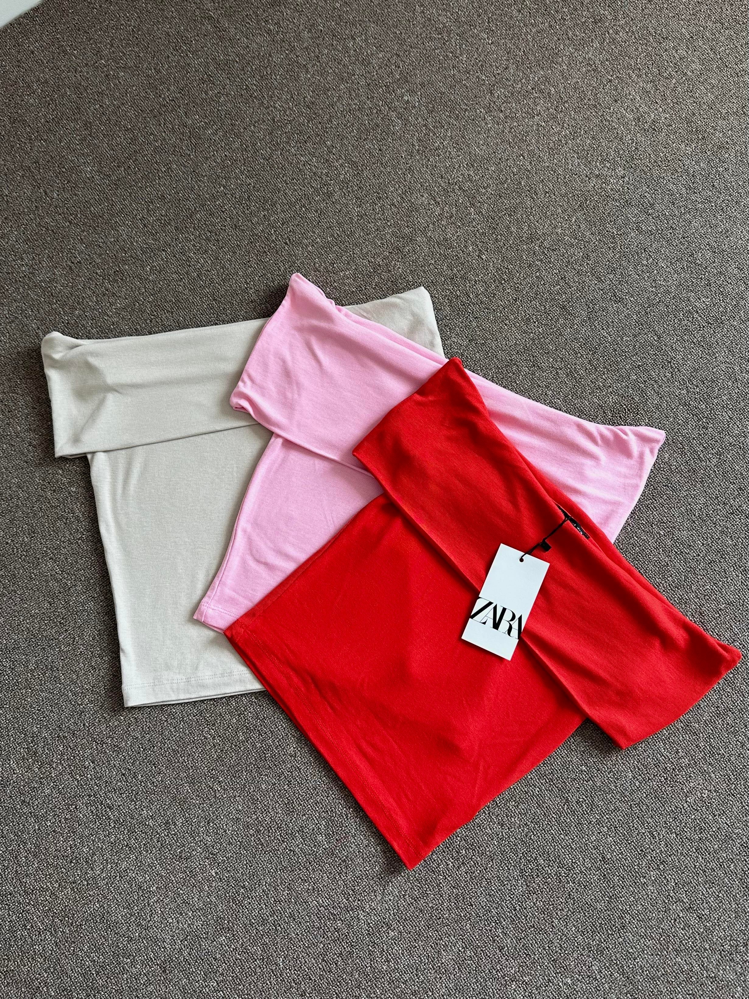 MADONNA YAKA KOLSUZ PEMBE CROP