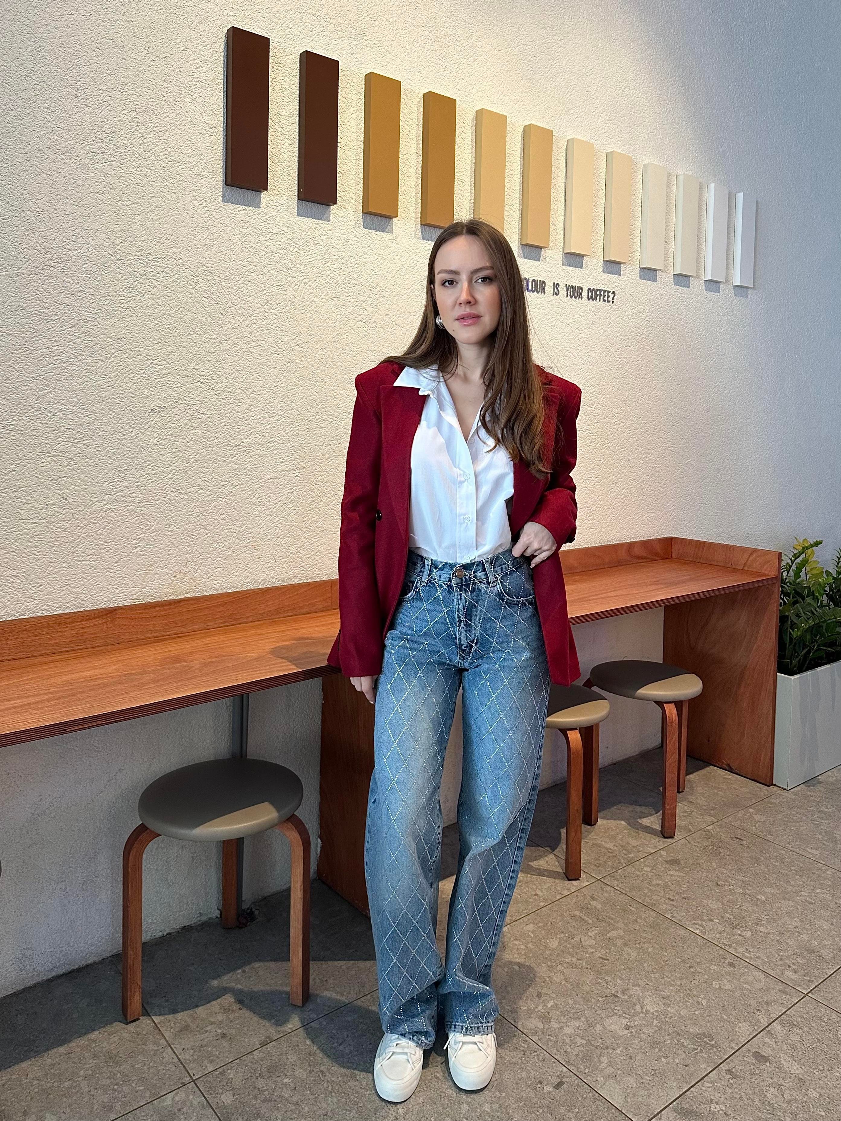MARKA MODEL TAŞLI PREMIUM AÇIK MAVİ JEAN