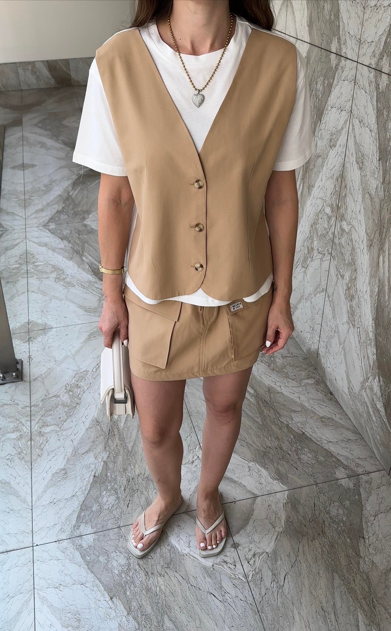 MARKA MODEL YELEK ETEK CAMEL TAKIM