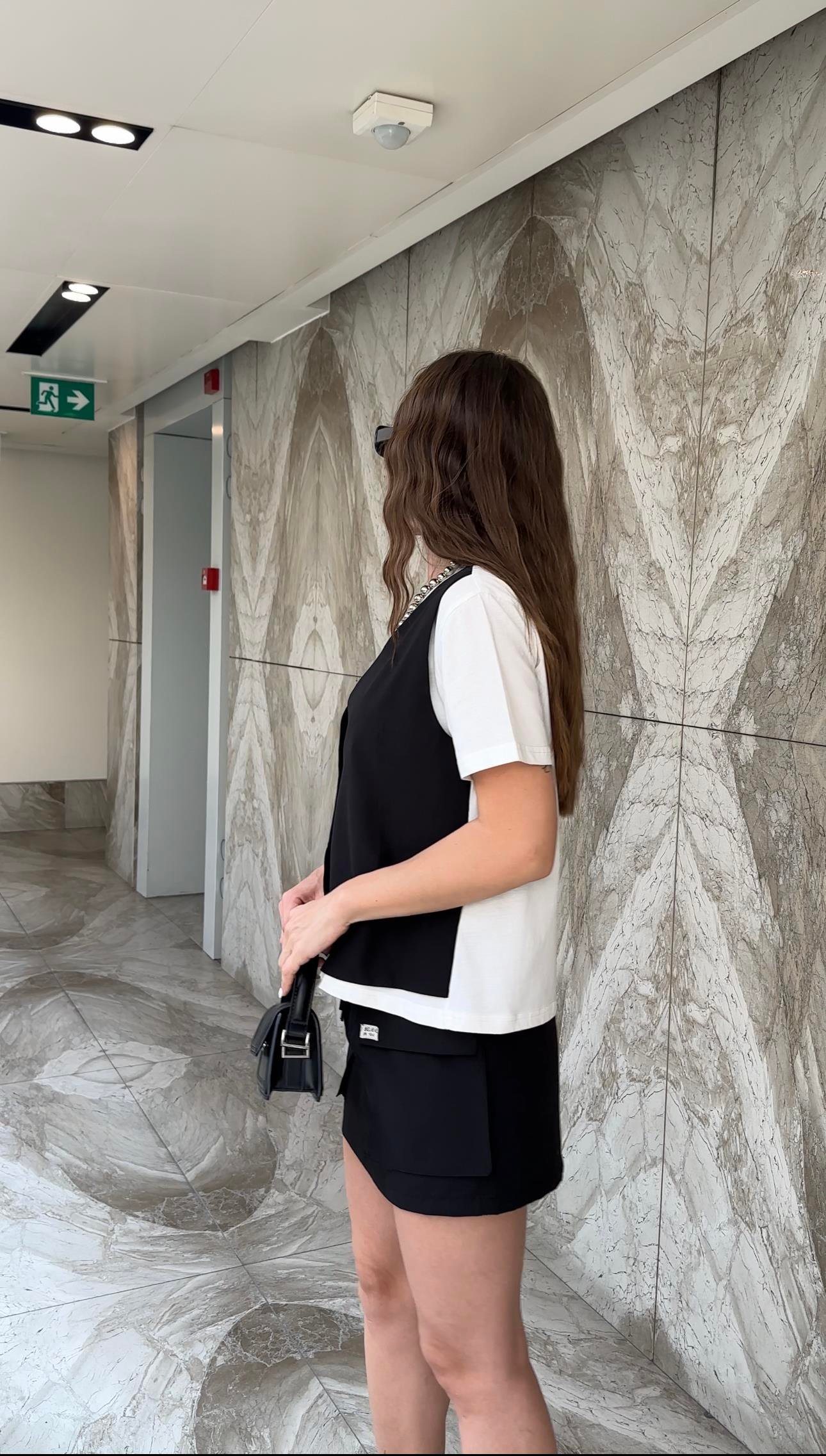 MARKA MODEL YELEK ETEK SİYAH TAKIM