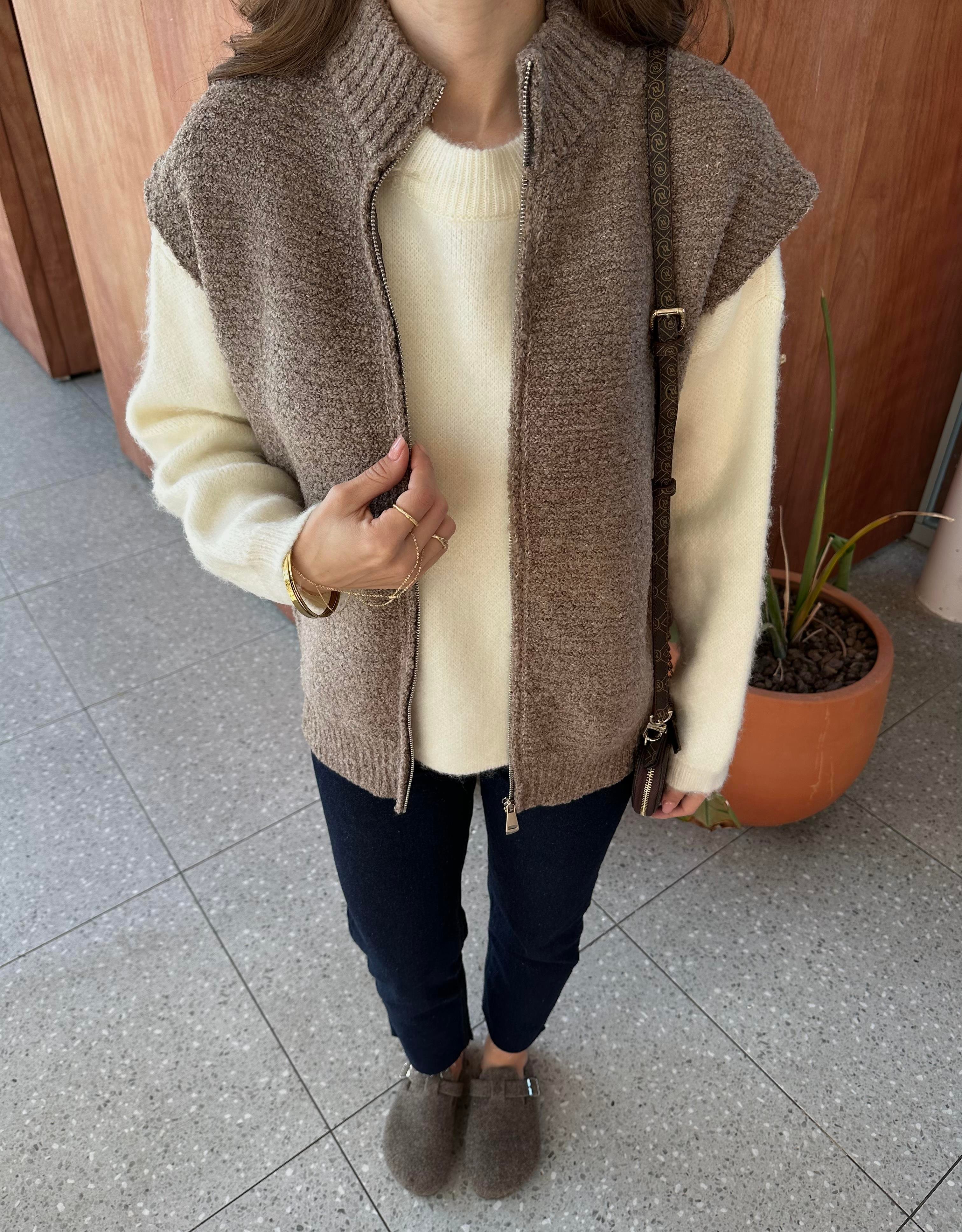 MASSİMO MODEL FERMUARLI VİZON TRİKO YELEK
