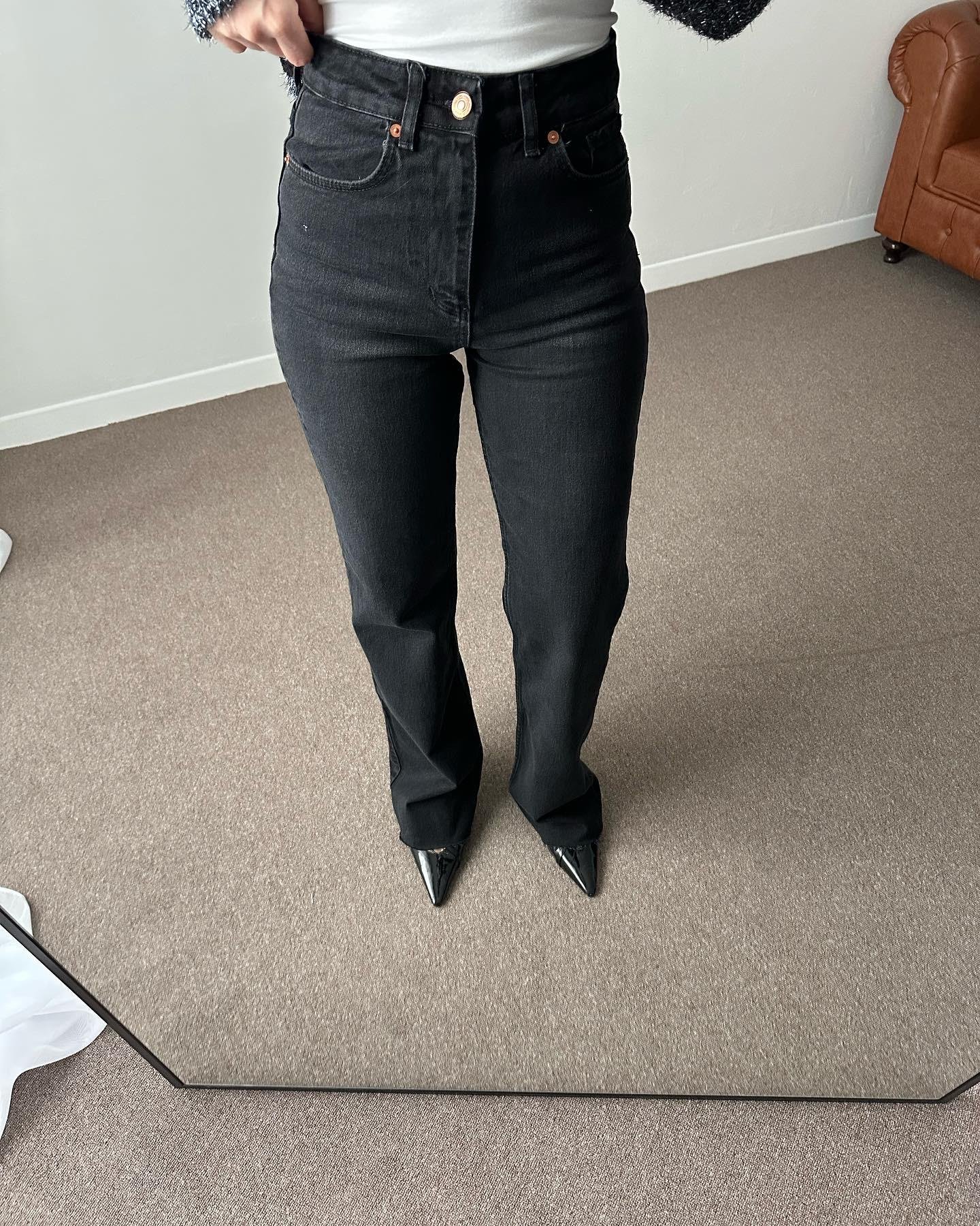 ORJ MARKA SİYAH STRAIGHT JEAN