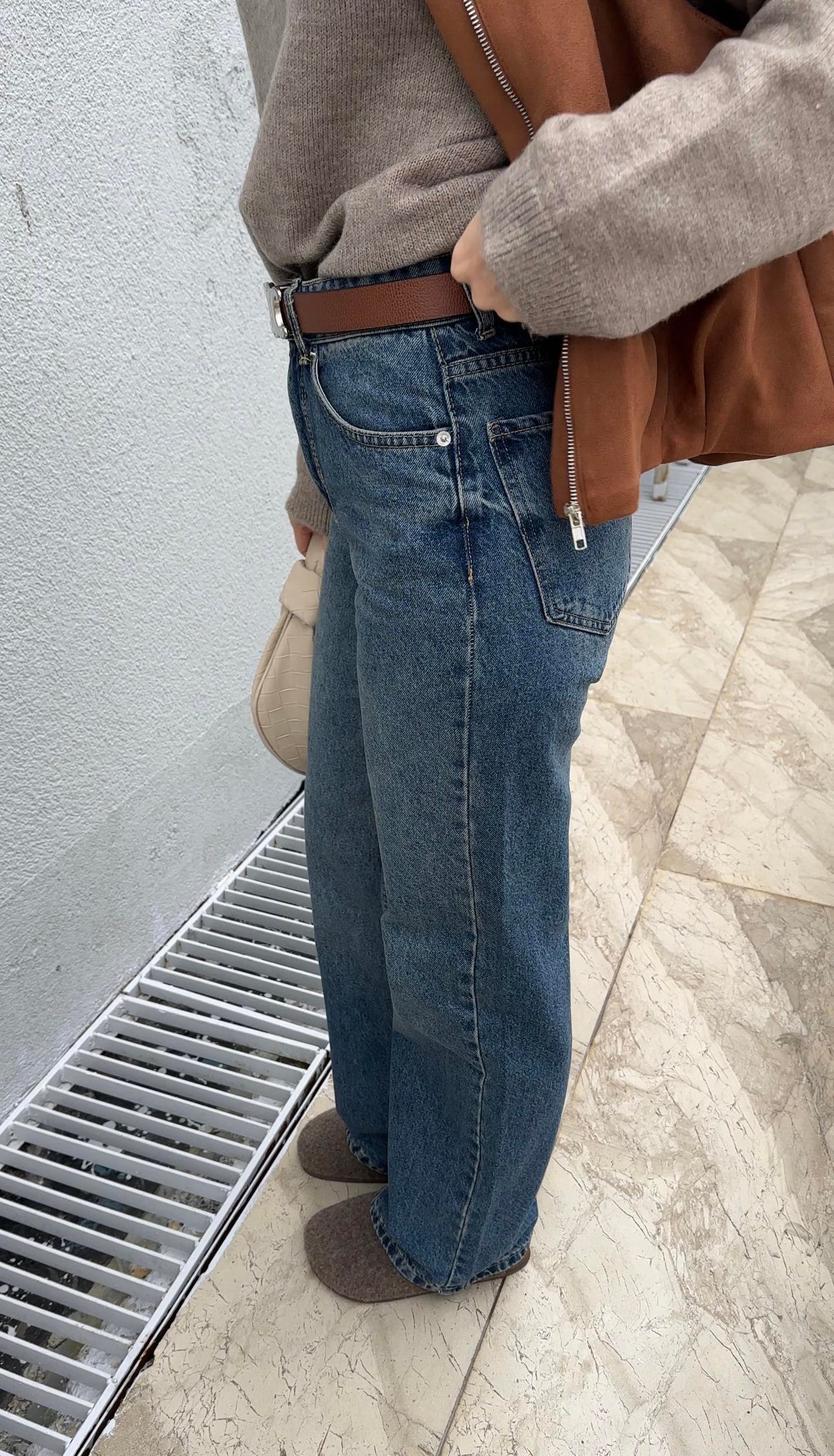 Orjinal Marka Straight Yüksek Bel Jean
