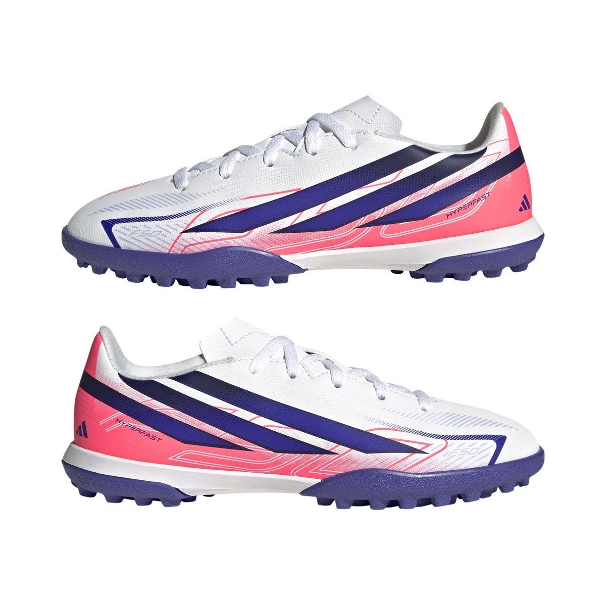 Adidas Performance F50 Hyperfast Club Tf J Çocuk Futbol Ayakkabısı Beyaz KK1368 – 5. görsel