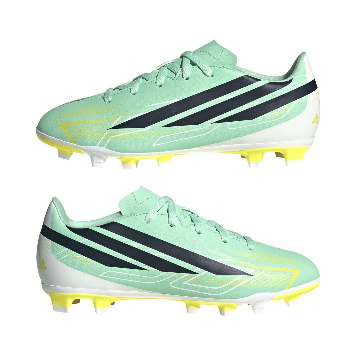 Adidas Performance F50 Hyperfast Club Fg/Mg J Çocuk Futbol Ayakkabısı Yeşil KK1305 – 5. görsel