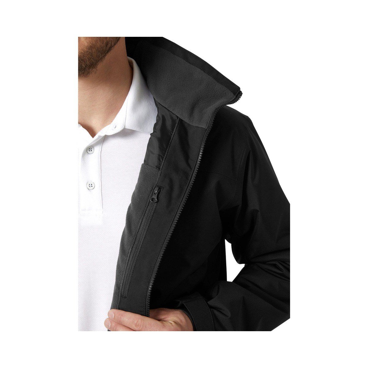 Helly Hansen Crew Midlayer Erkek Mont Siyah HHA.34444-HHA.990 – 7. görsel