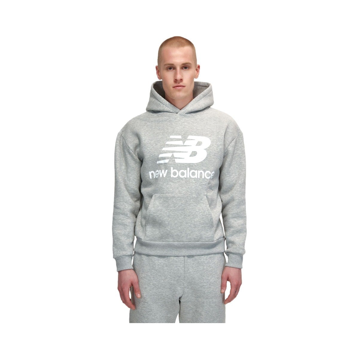 New Balance Lifestyle Erkek Sweatshirt MNH3333-AG Gri