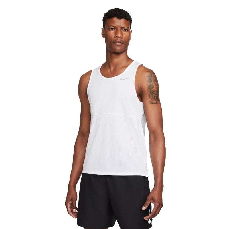 Nike M Nk Df Run Tank Erkek Atlet CJ5388-100 Beyaz