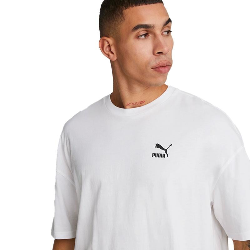 Puma Classıcs Oversized Tee Erkek T-Shirt 538070-02 Beyaz