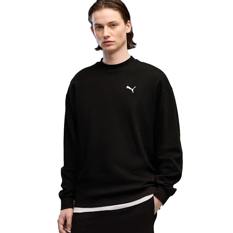 Puma Ess Elevated Relaxed Materia Erkek Sweatshirt 694308-01 694308-01 Erkek