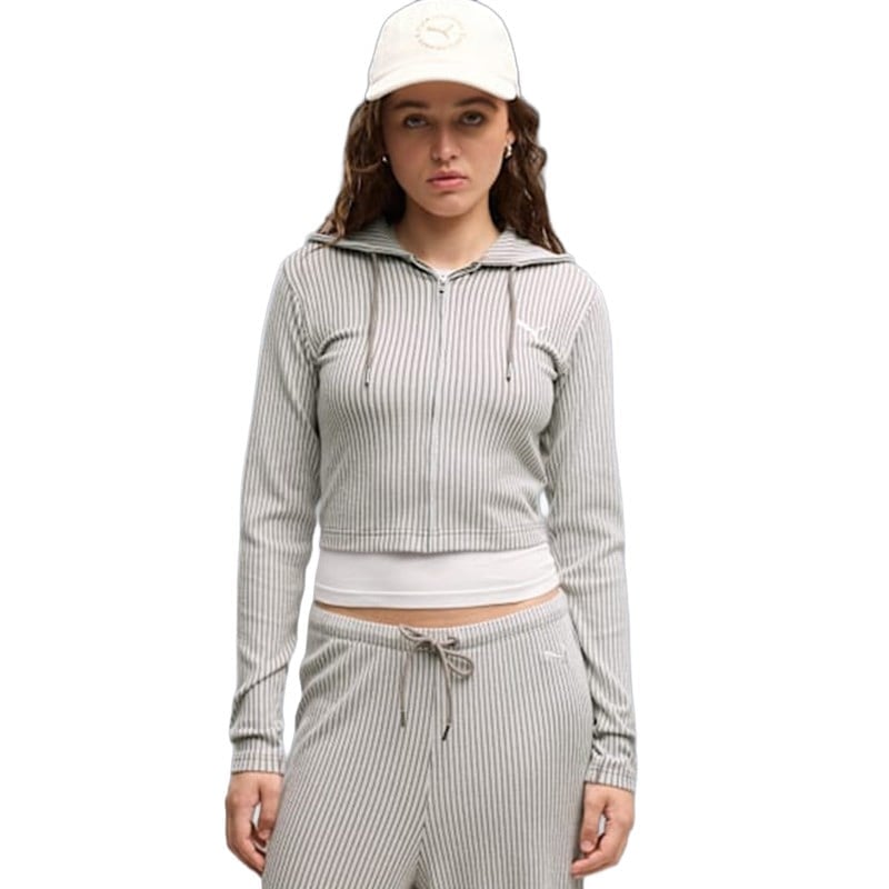 Puma Ess Ribbed Hoodie Kadın Sweatshirt 636669-81 636669-81 Kadın