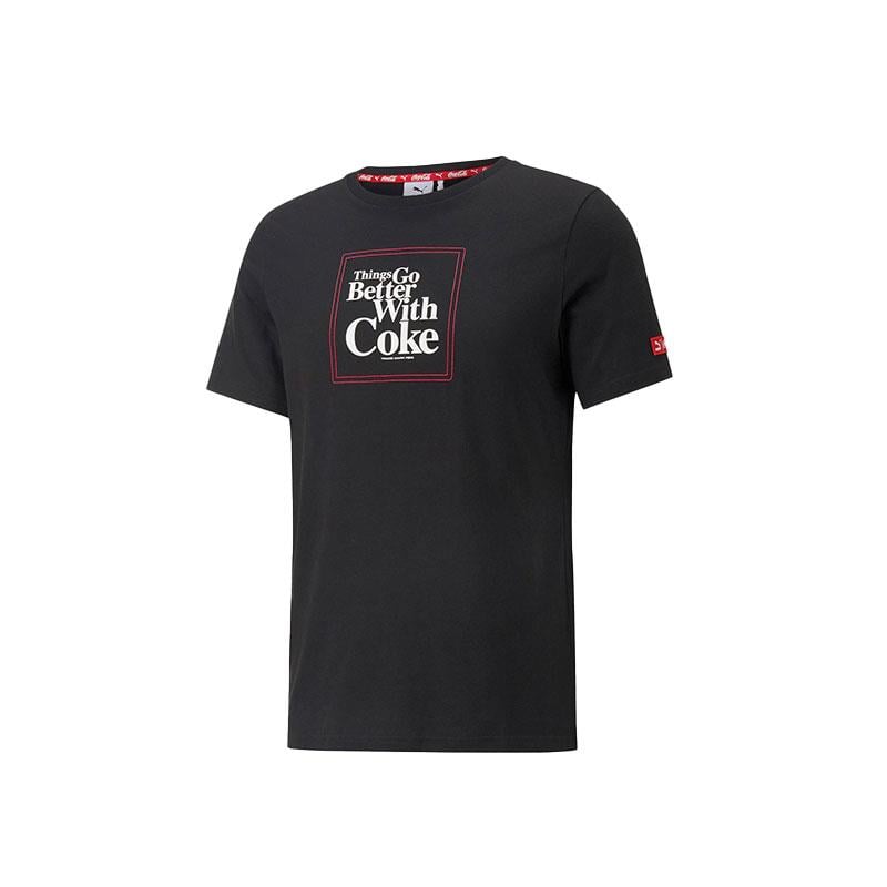 Puma X Coca Cola Graphic Tee Erkek T-Shirt 536158-01 Siyah
