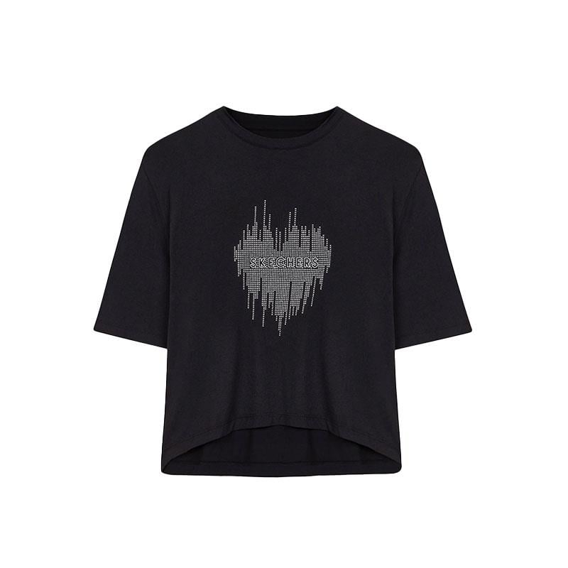Skechers W Graphic Tee Shiny Logo Kadın T-Shirt S221173-001