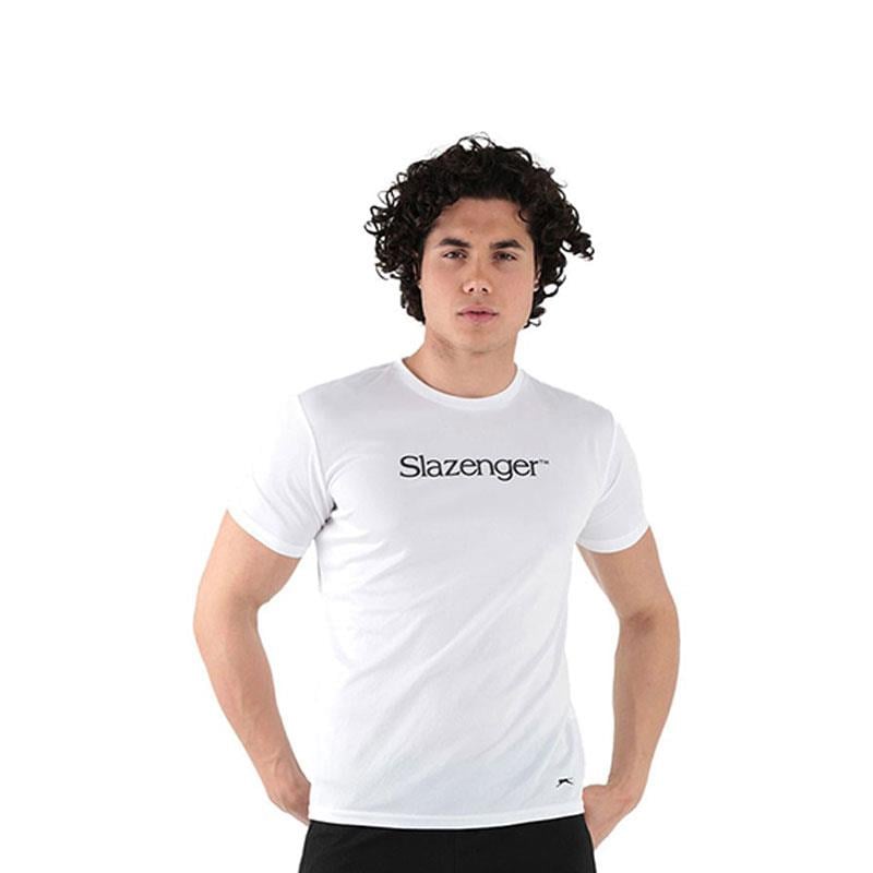Slazenger OLAVO-Beyaz Erkek T-Shirt ST12TE218-000 Beyaz