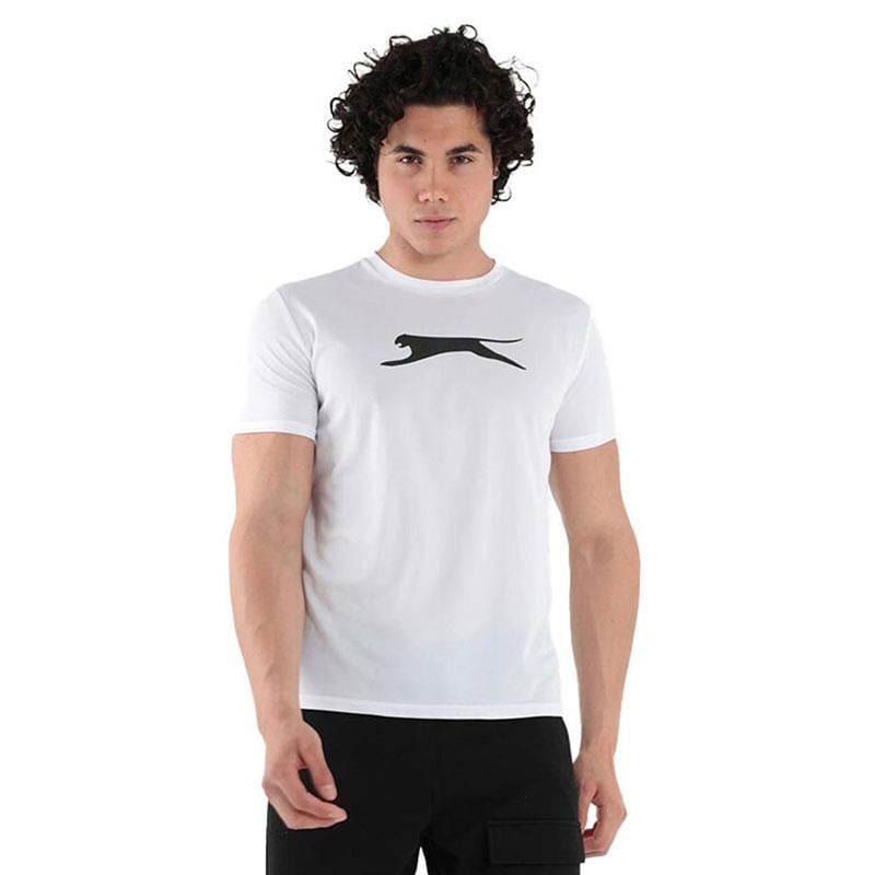 Slazenger OLJA-Beyaz Erkek T-Shirt ST12TE219-000 Beyaz