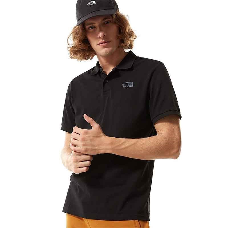 The North Face M Polo Piquet Erkek T-Shirt NF00CG71JK31 Siyah NF00CG71JK31 Erkek
