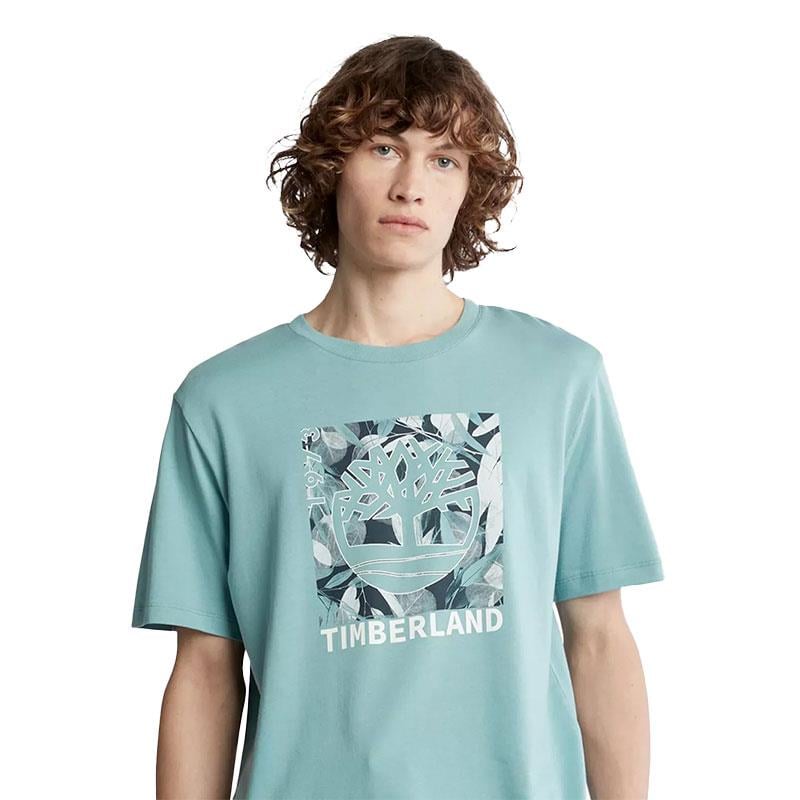 Timberland Ss Graphic Tee Erkek T-Shirt TB0A26W8G991 Mavi